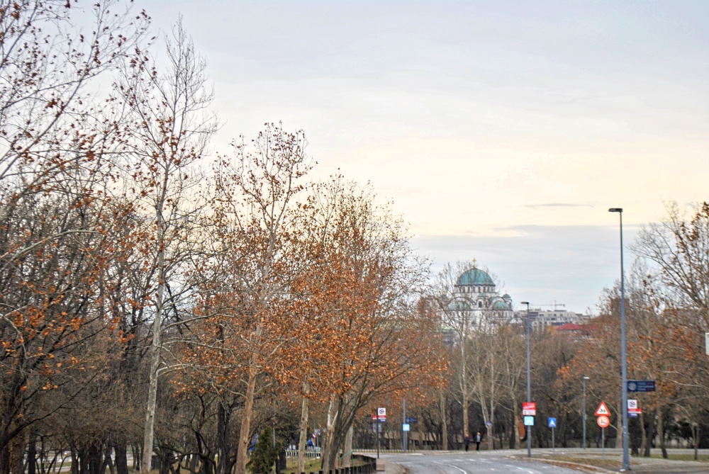 A view on St. Sava's Church from Dedinje