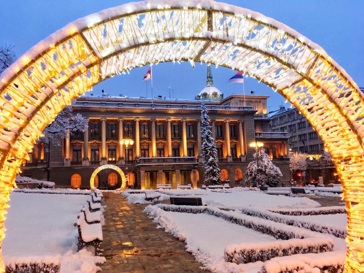 A view on the Presidential Palace (formerly, the New Palace)