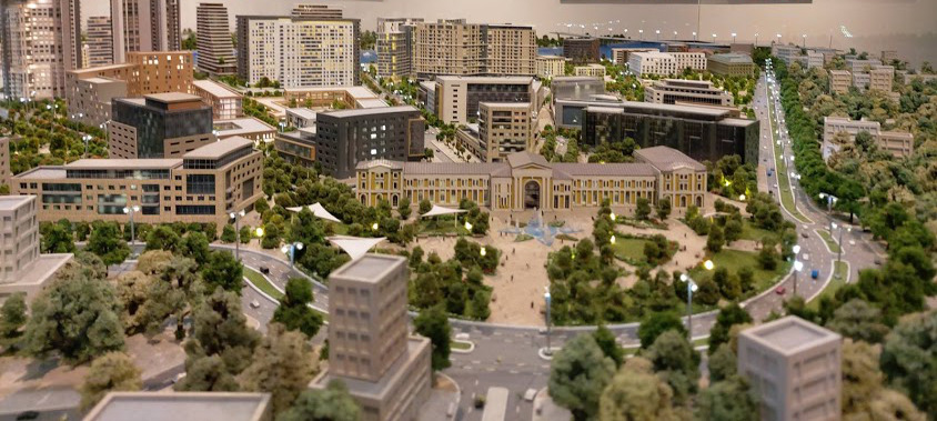 Model of the renovated Savski Trg