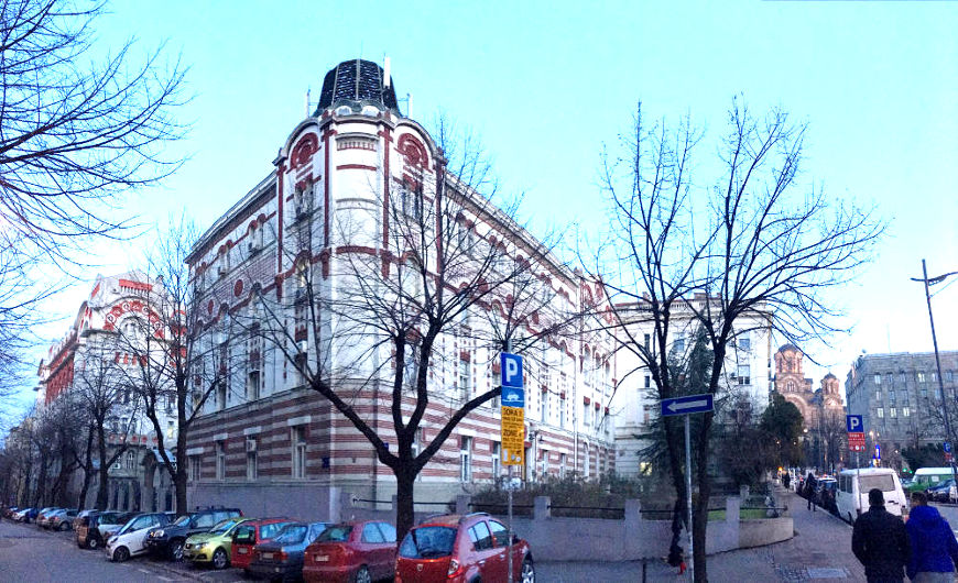 Old Telephone co. building viewed from Kosovska street