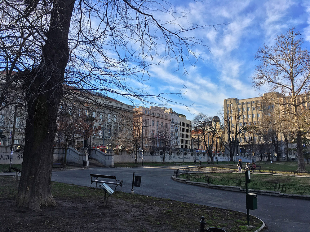 A view from Students' park