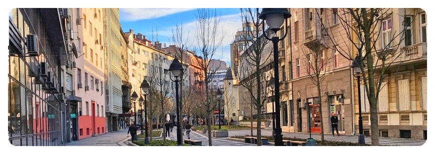 Obilićev Venac pedestrian zone