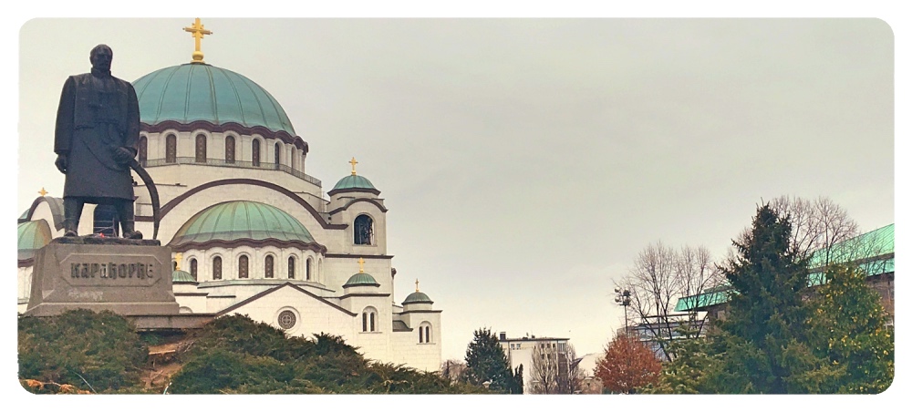 Monument to Karadjordje and St. Sava's Church on the Vračar Plateau