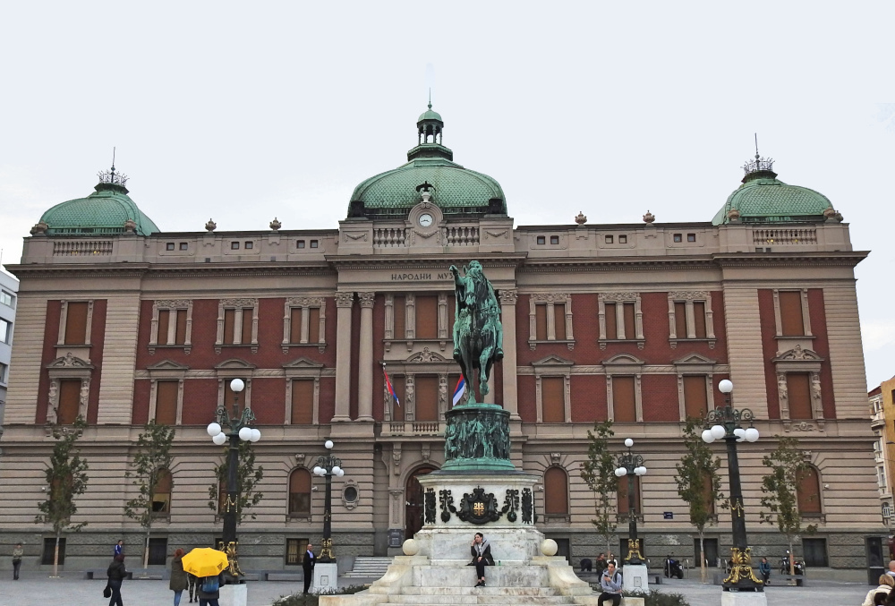 Monument to Knez Mihailo and National Museum