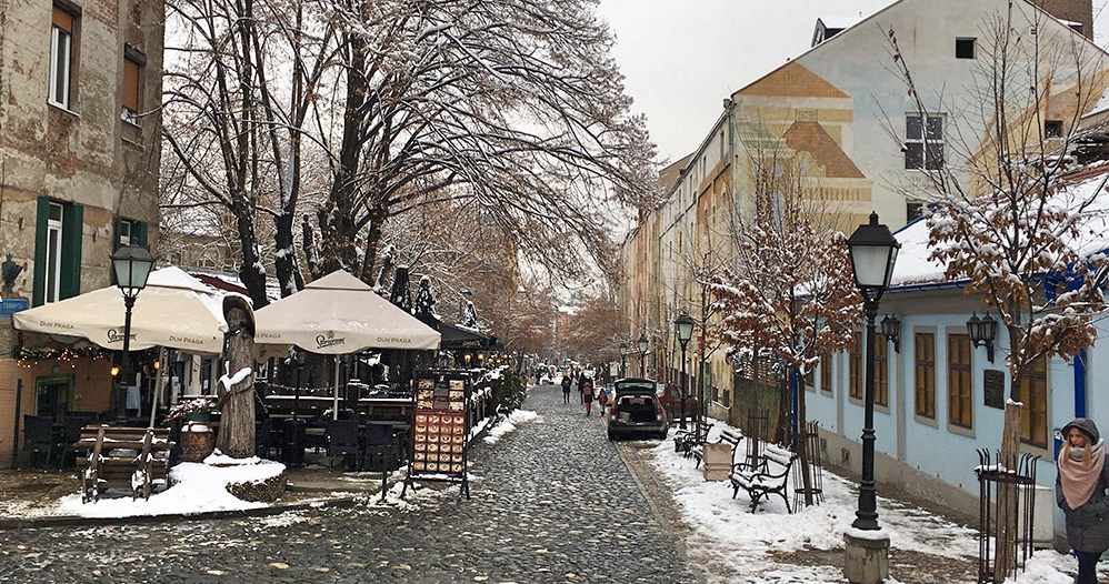 Skadarlija in winter